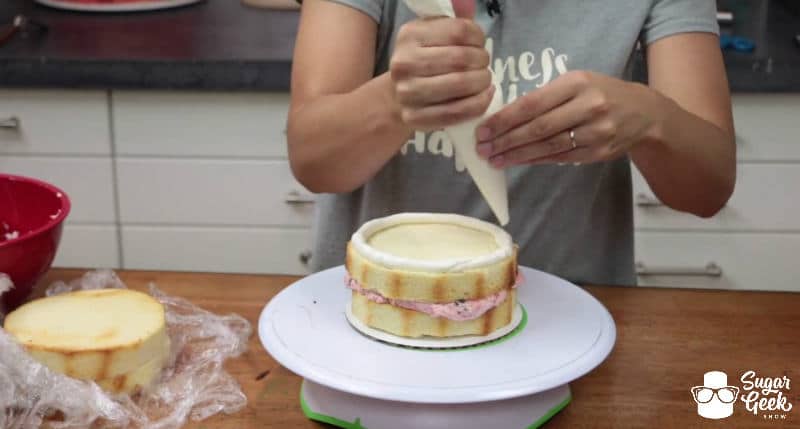 How to fill and crumb coat a cake