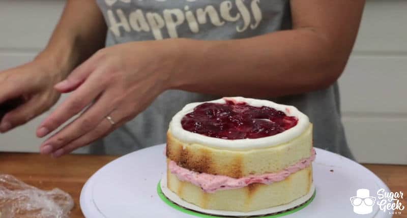 How to fill and crumb coat a cake