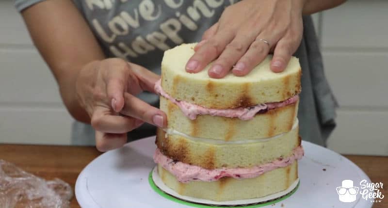 How to fill and crumb coat a cake