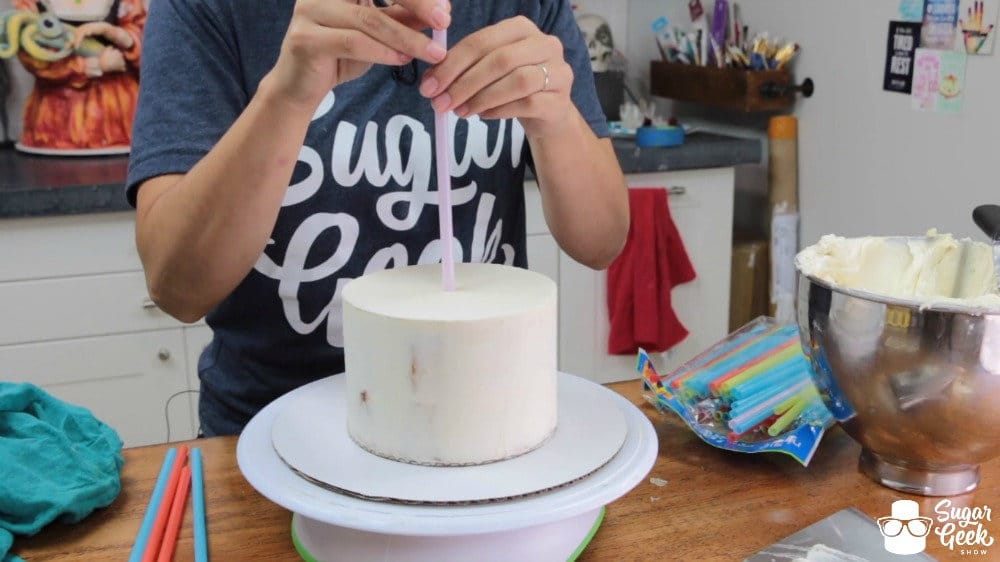 How to make a double barrel cake