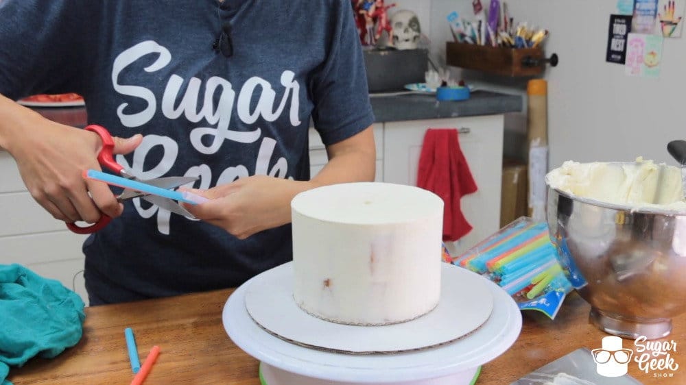 How to make a double barrel cake