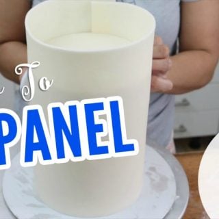 How to panel a cake in fondant