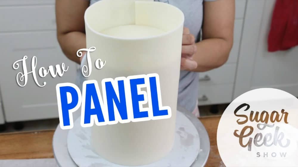 How to panel a cake in fondant