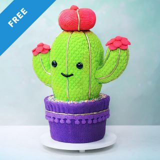 Christmas Cactus Cake Tutorial