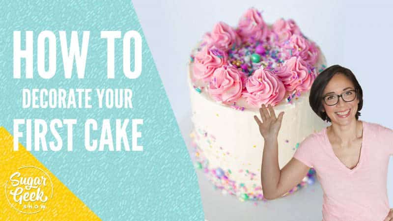 First Birthday Smash Cake Tutorial + Video – Sugar Geek Show