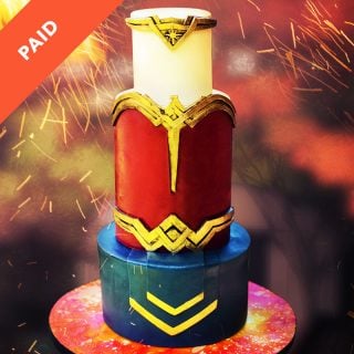 Wonder Woman Tiara Cake Tutorial