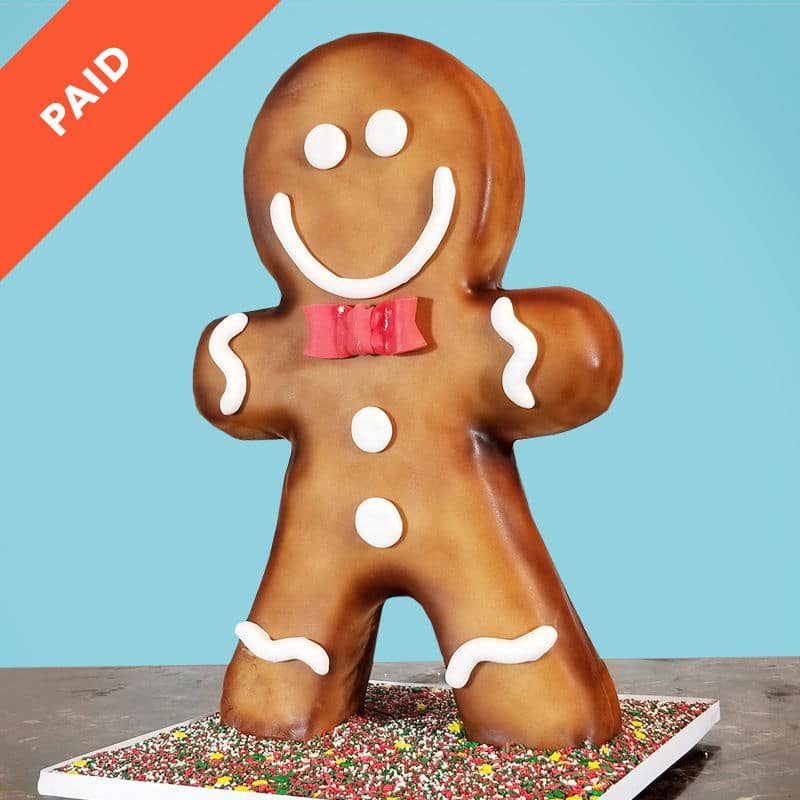 Gingerbread Man Cake