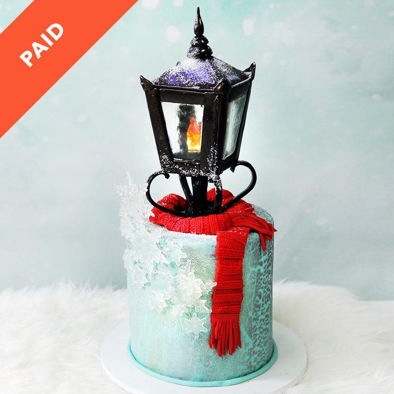 Narnia Lamp Post Cake Tutorial