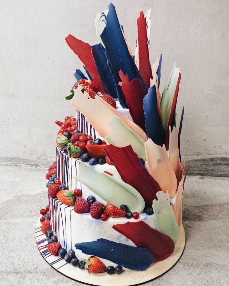 Brushstroke Cake