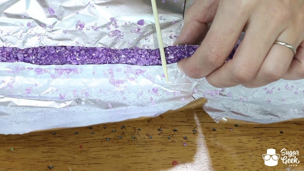 Edible Geode Heart Cake Topper