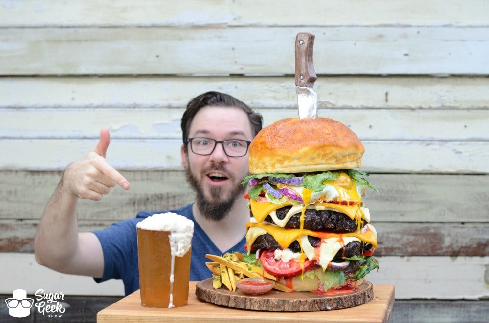 Giant Burger Cake Giant Gummy Beer Dan Marek