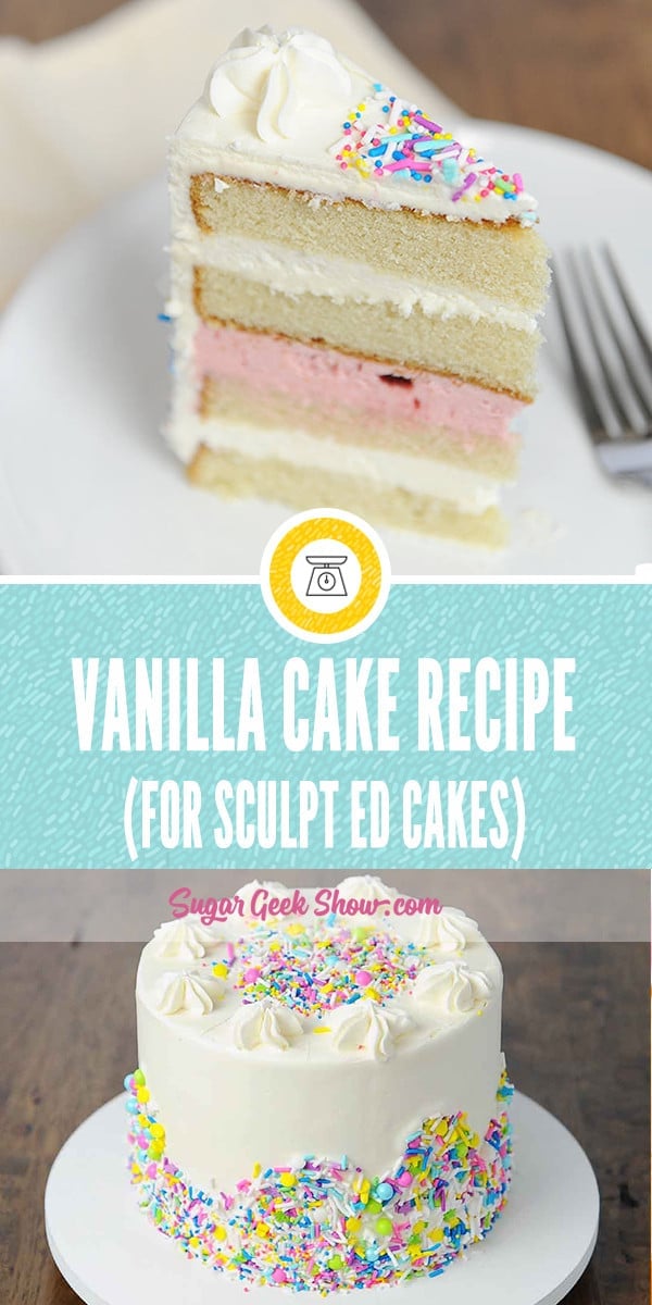 VANILLA CAKE RECIPE FOR SCULPTED CAKES