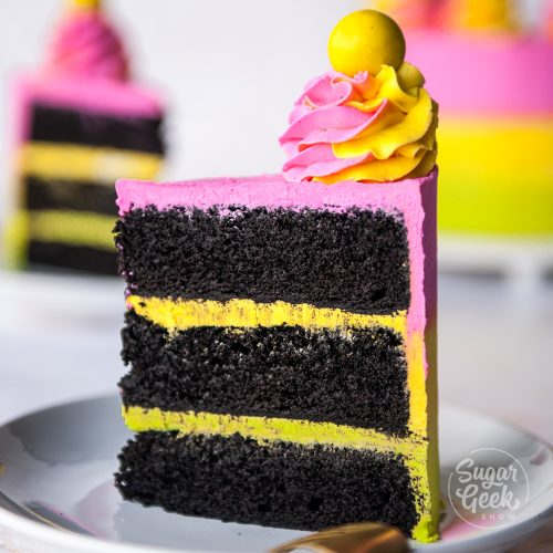black velvet wedding cake