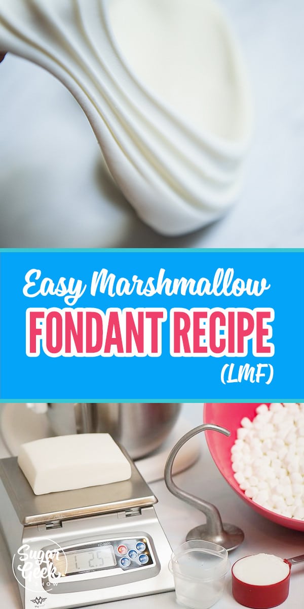 ¡La mejor receta de fondant hecha con malvaviscos! ¡Sabe taaaan bien! Te convertirá en un amante del fondant!