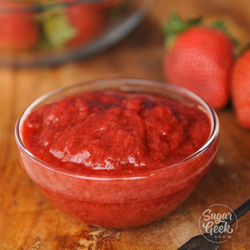 Easy Strawberry Reduction Recipe 5 Steps Sugar Geek Show