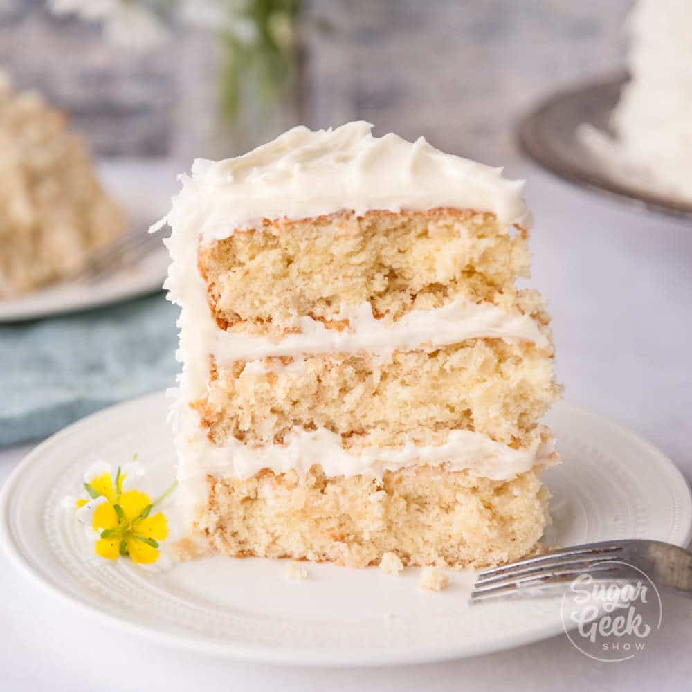 Southern Style Coconut Cake With Cream Cheese Frosting | Sugar Geek Show