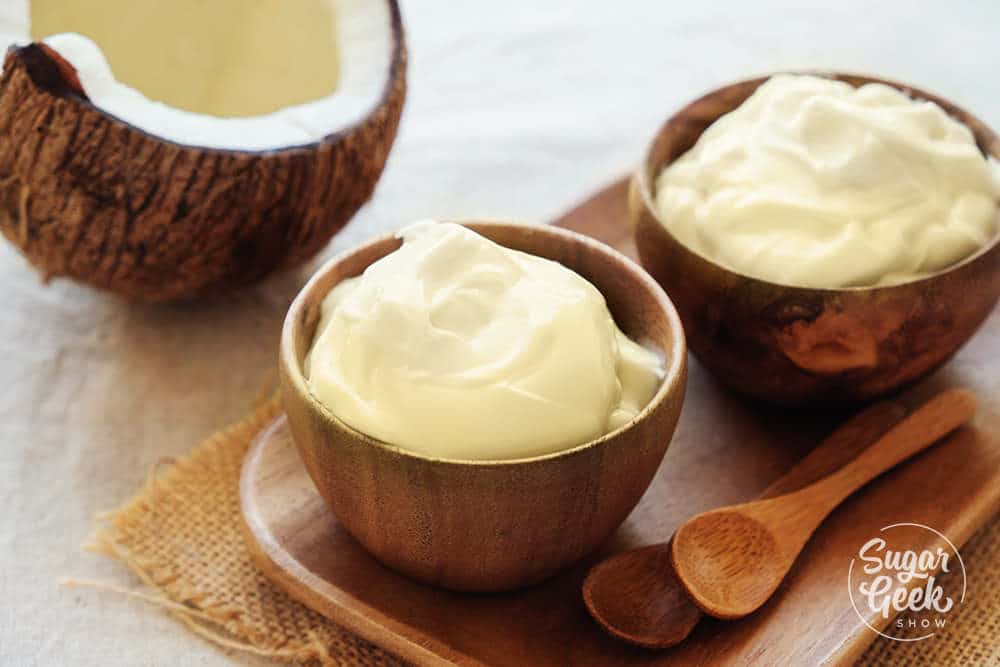 creamy coconut custard made from coconut milk