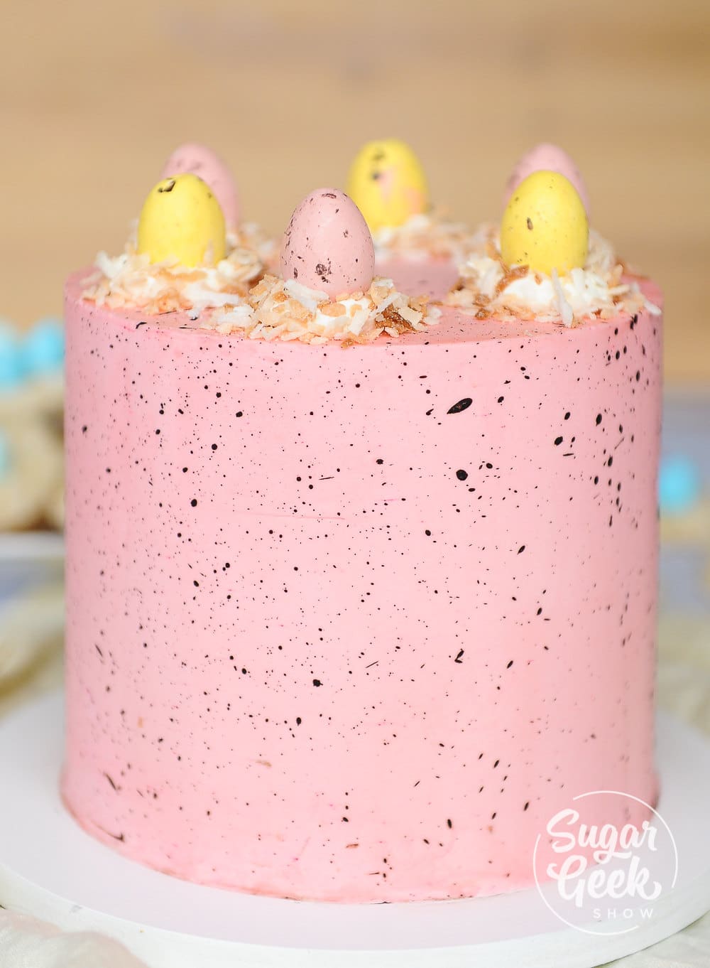 speckled easter cake