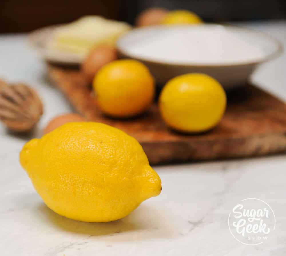 closeup of lemon