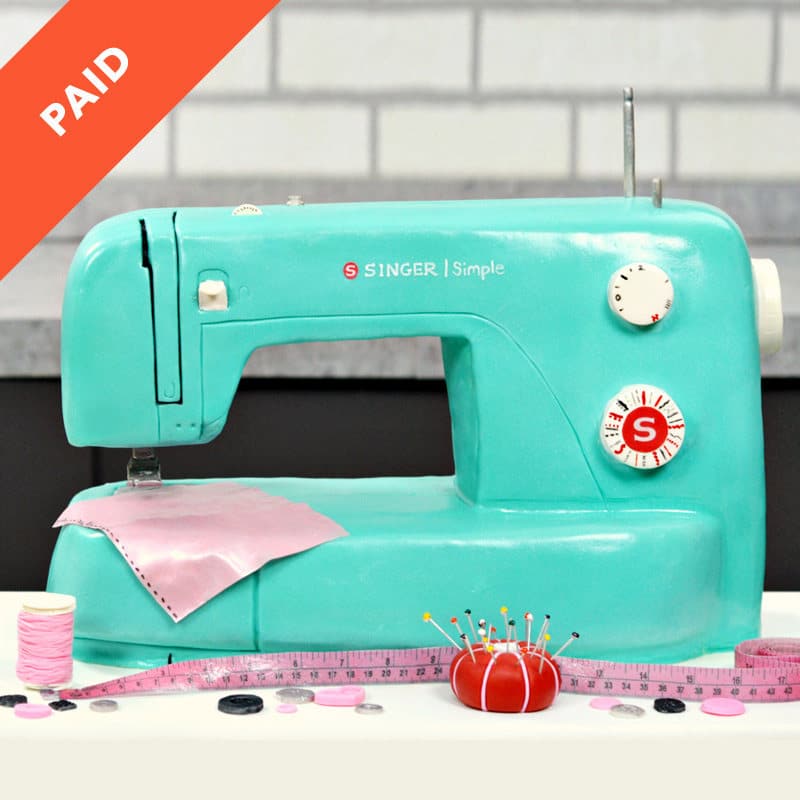 Sewing Machine Cake Tutorial