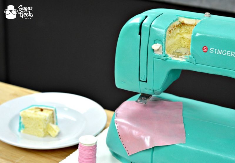 Sewing Machine Cake Tutorial (gravity defying) Sugar Geek Show