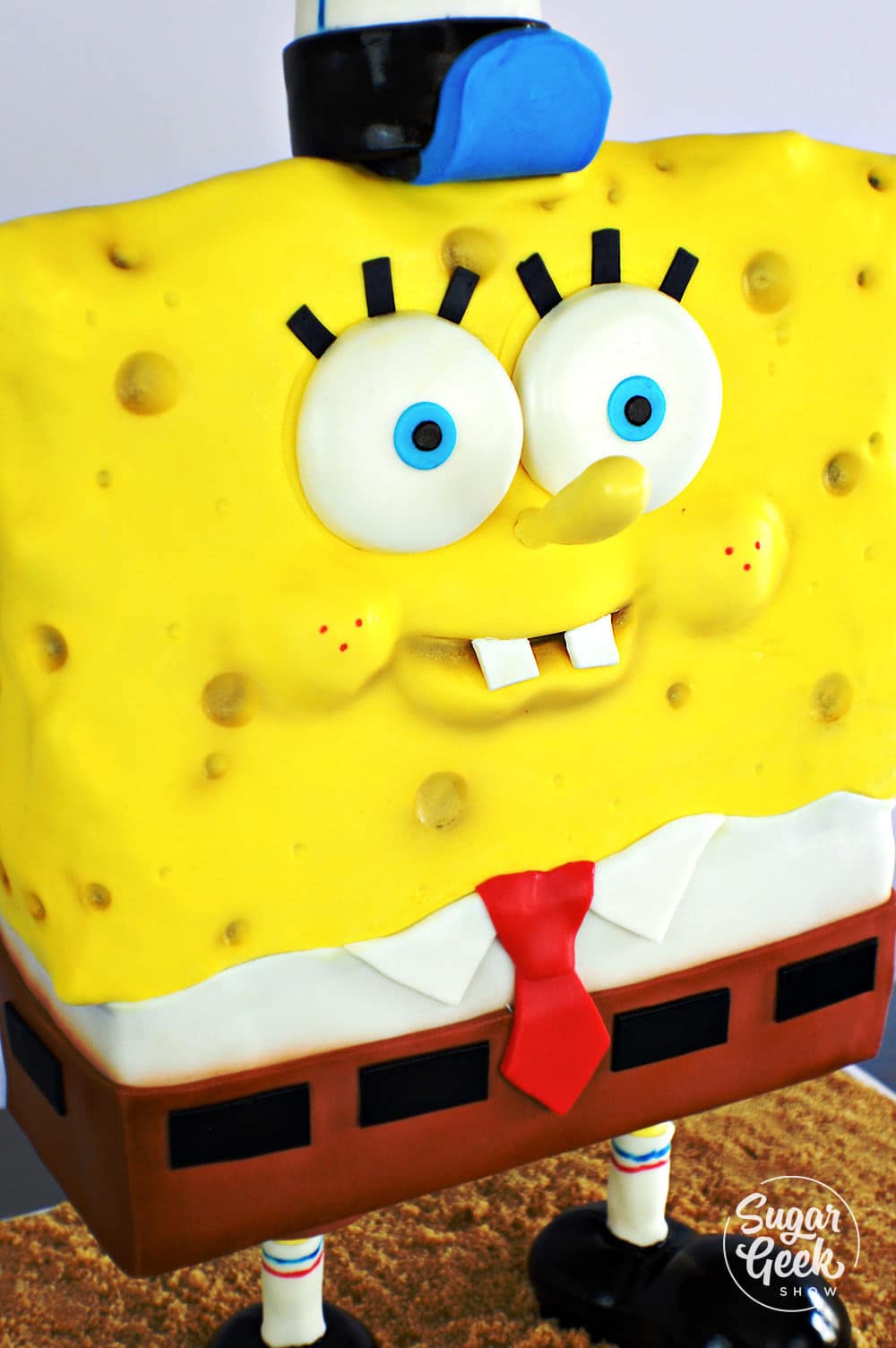 standing spongebob cake