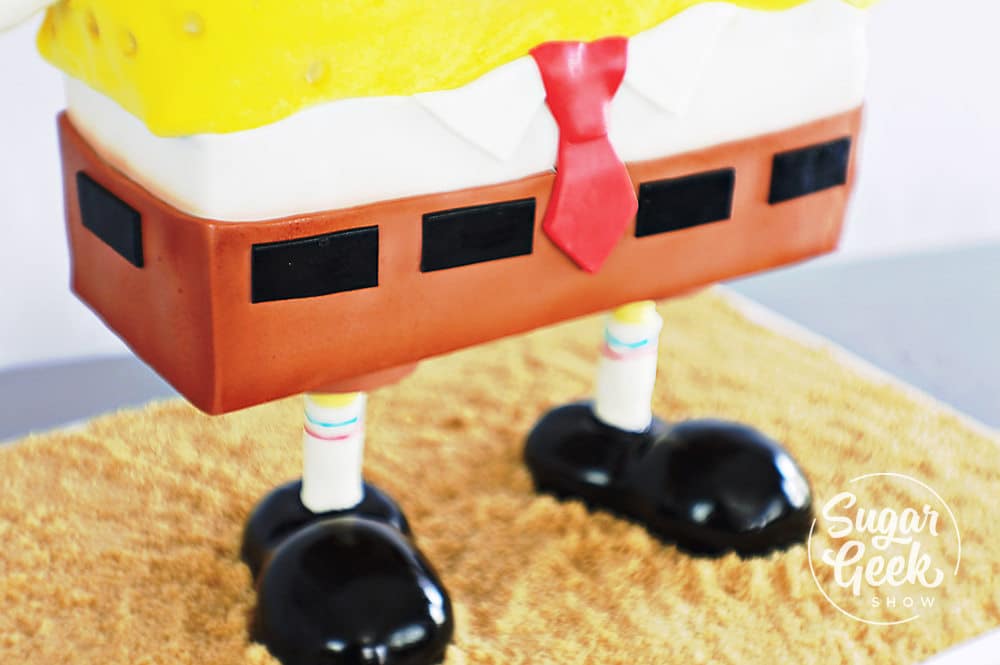 standing spongebob cake