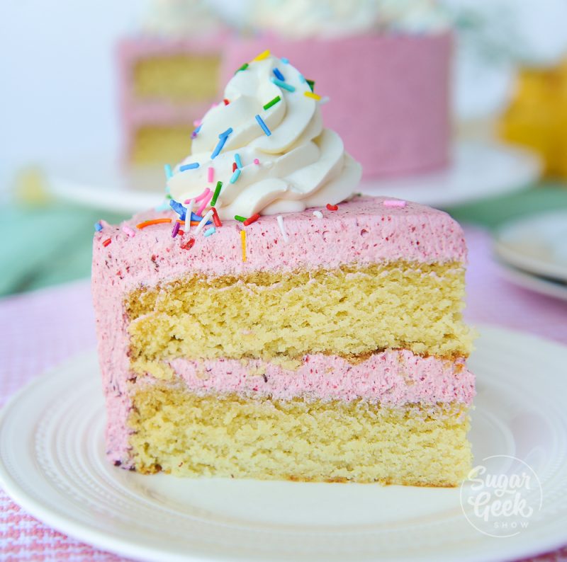 Gluten-Free Cake With Sugar Free Strawberry Frosting + Video | Sugar ...