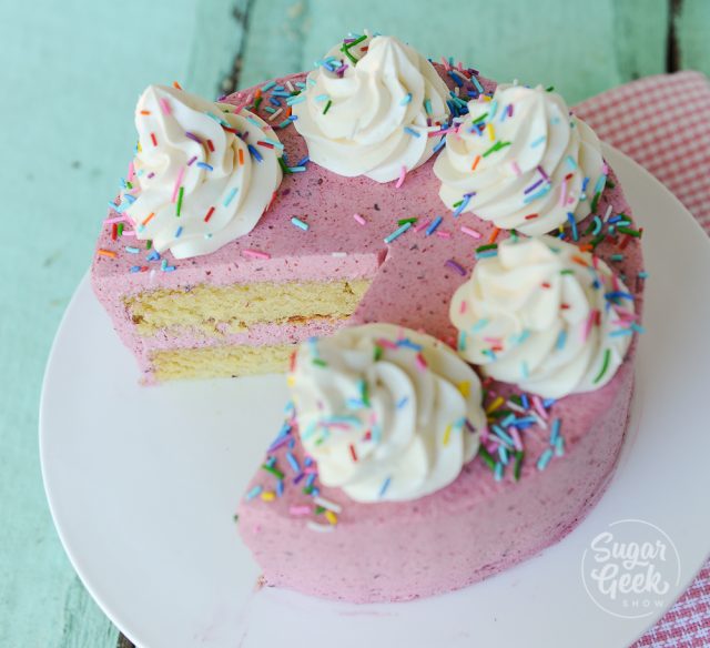 Gluten-Free Cake With Sugar Free Strawberry Frosting + Video | Sugar ...