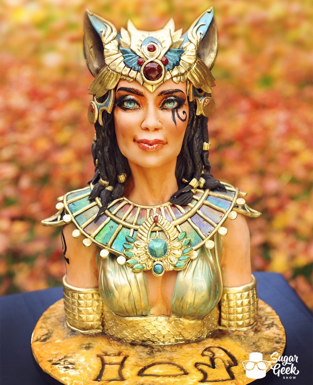 egyptian bust cake tutorial