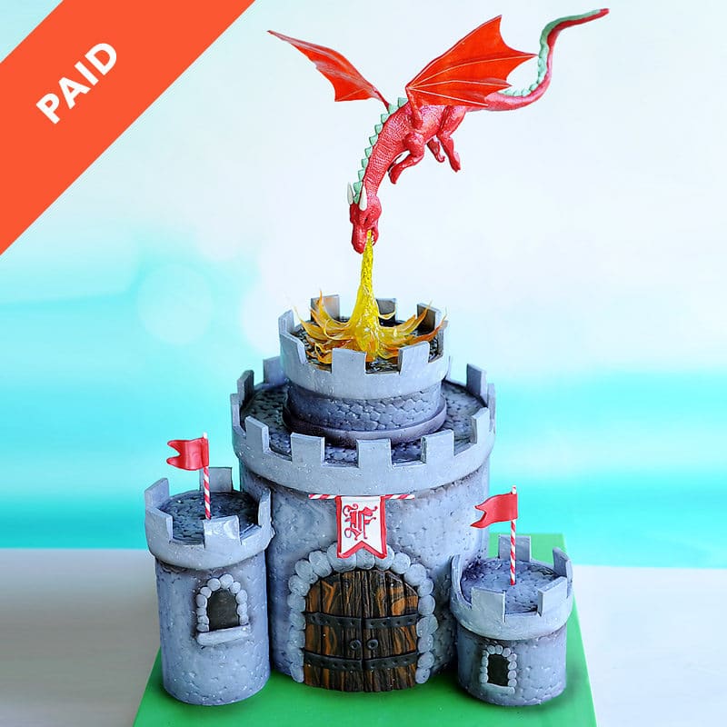 Dragon Castle Cake Tutorial