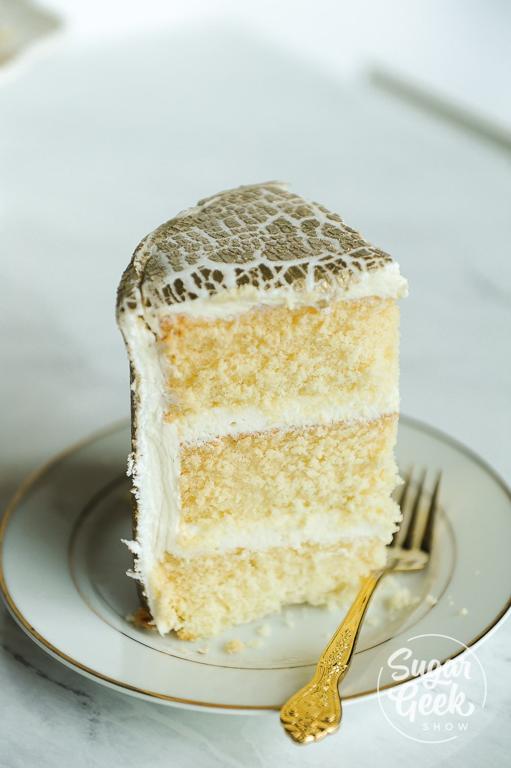 gold crackled fondant