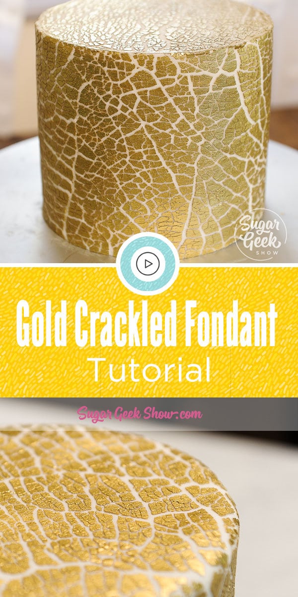 Gold Crackled Fondant Tutorial