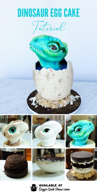 Dinosaur Egg Cake Tutorial – Sugar Geek Show