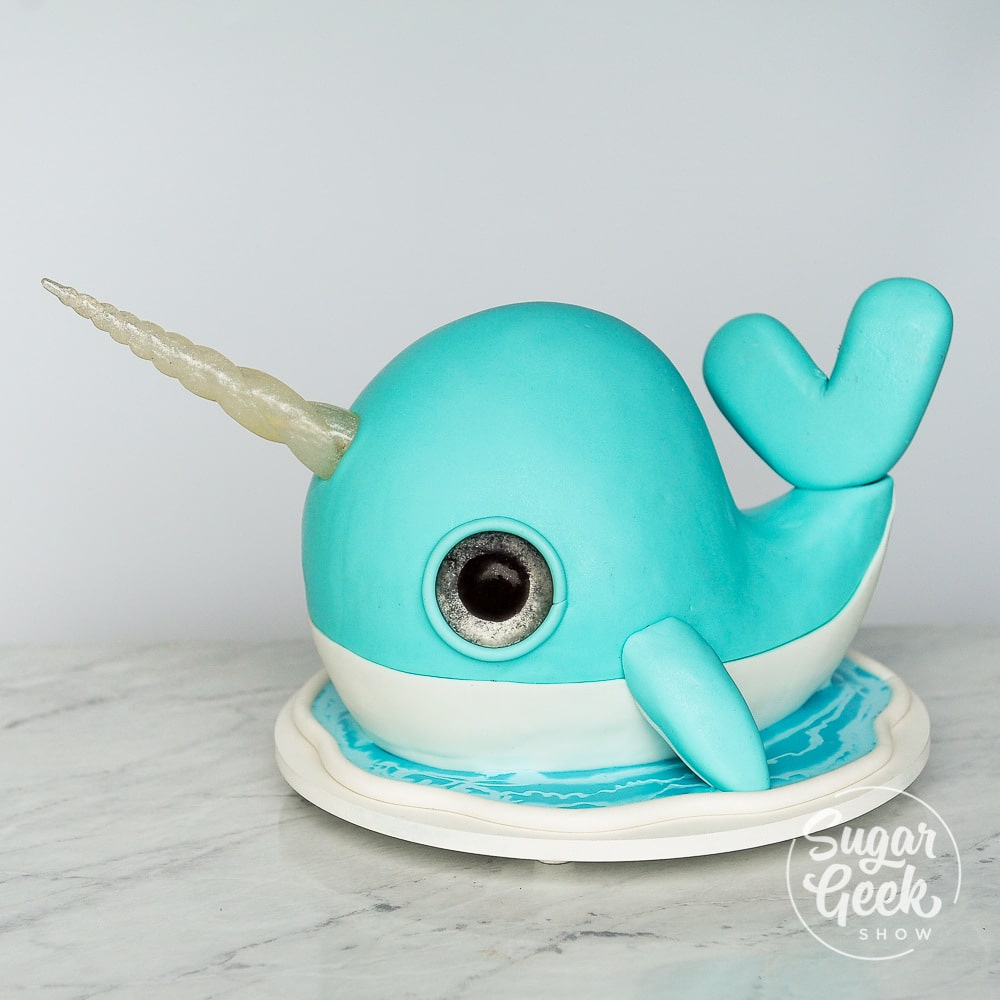 Narwhal Cake Tutorial (EASY) + Video Tutorial | Sugar Geek Show