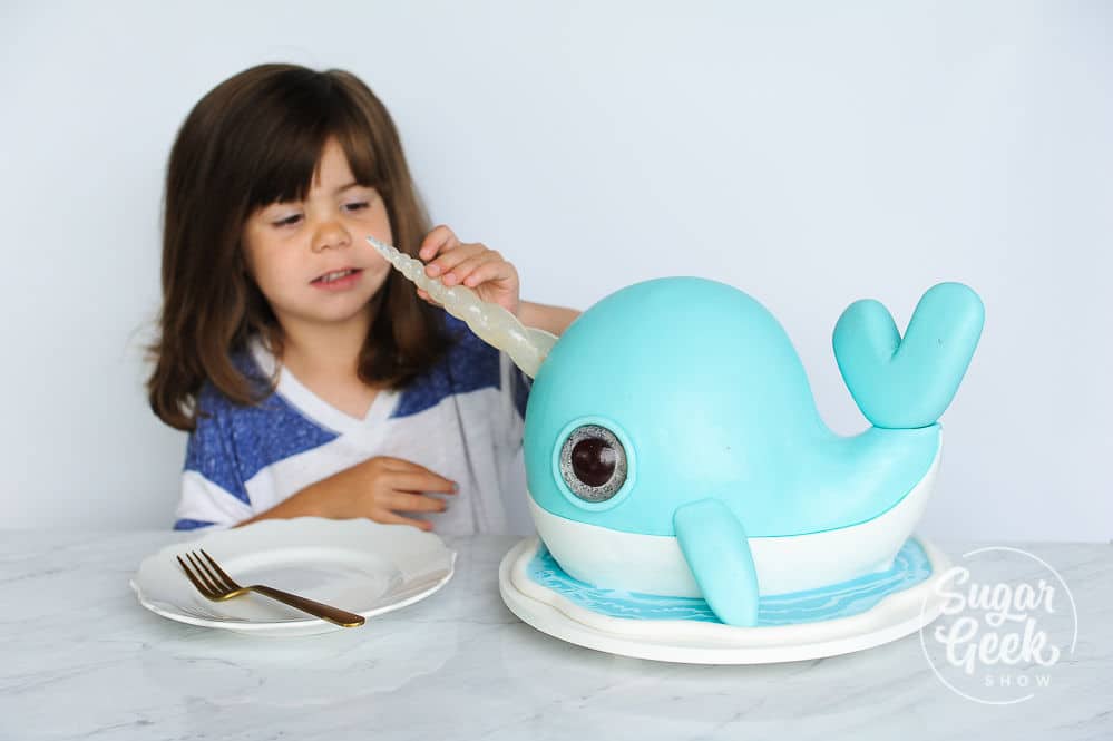 narwhal cake tutorial