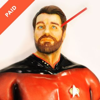 Star Trek Bust Cake Tutorial