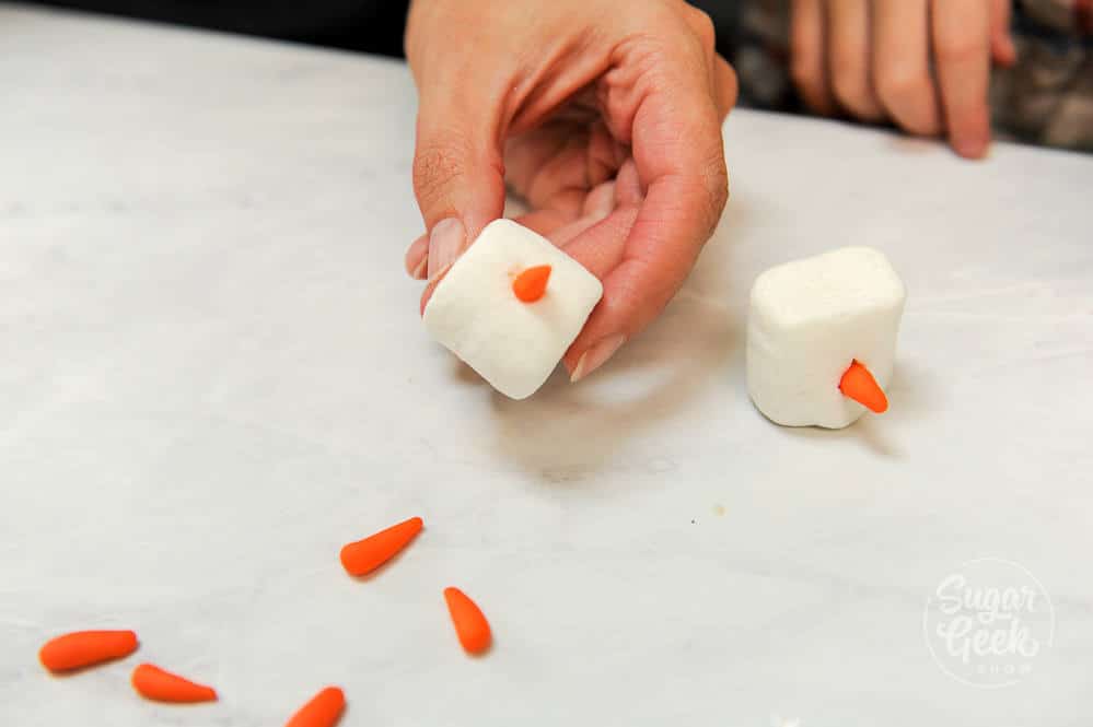 melting snowmen cookies