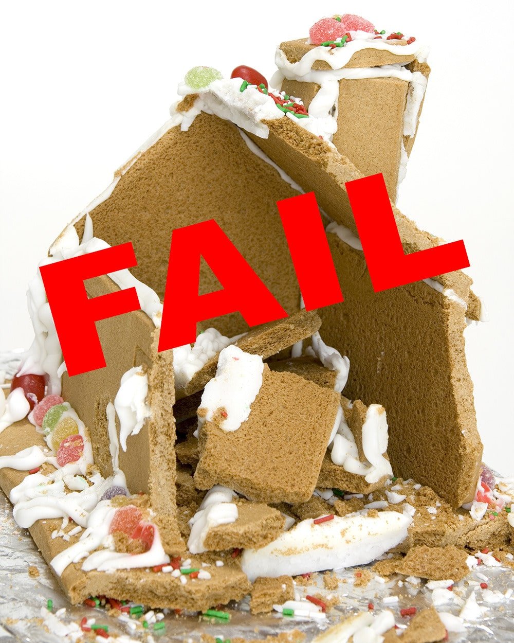 gingerbread house fail