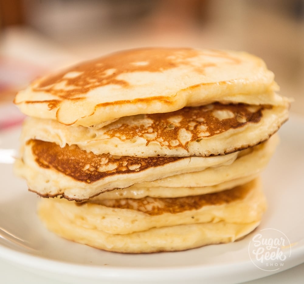 fluffy buttermilk pancakes made from scratch