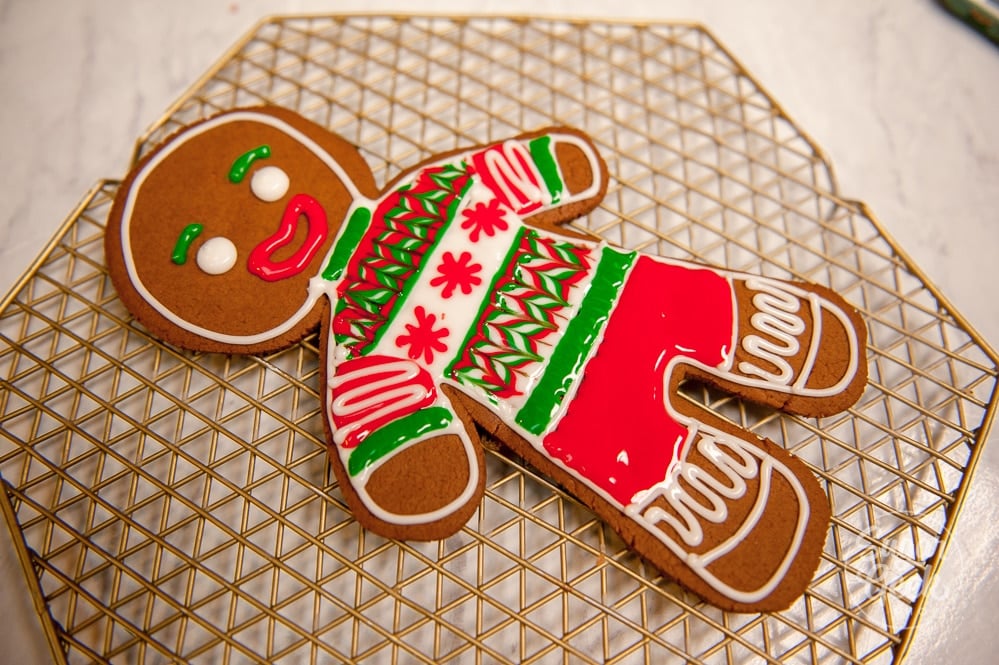 Giant Decorated Gingerbread Man Cookie