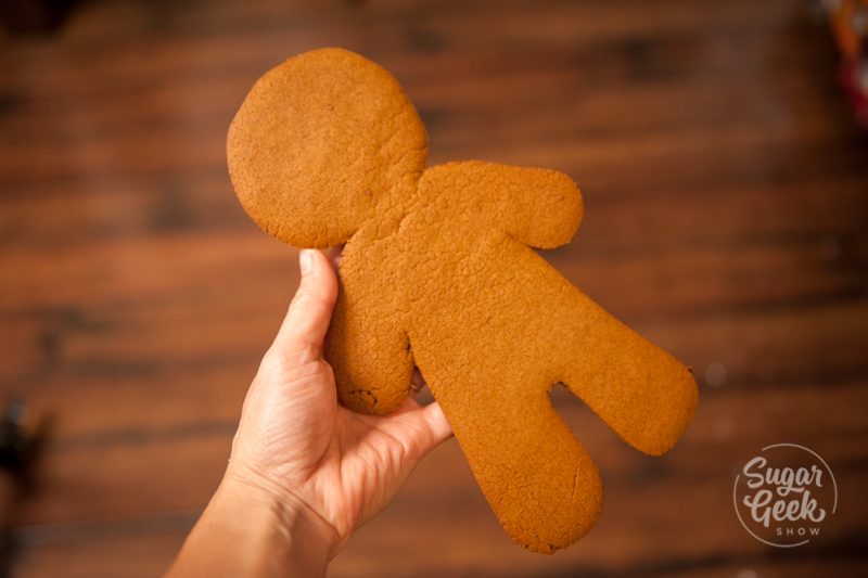 giant gingerbread man cookie