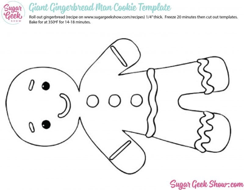 giant gingerbread man template