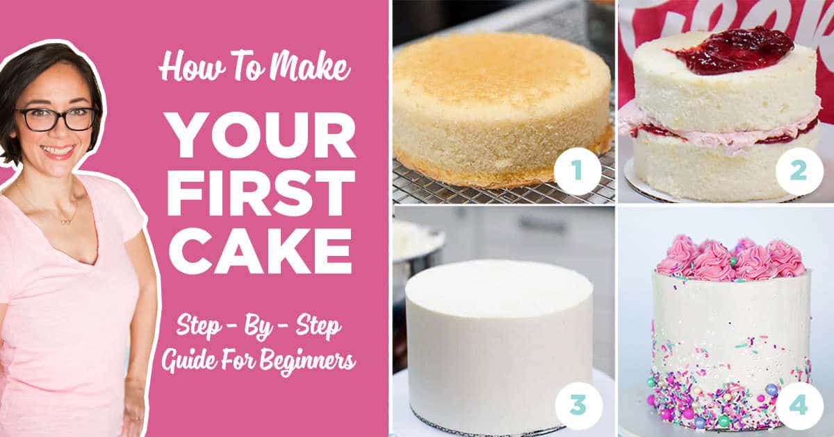 How To Decorate Your First Cake (Step By Step) + Video | Sugar ...