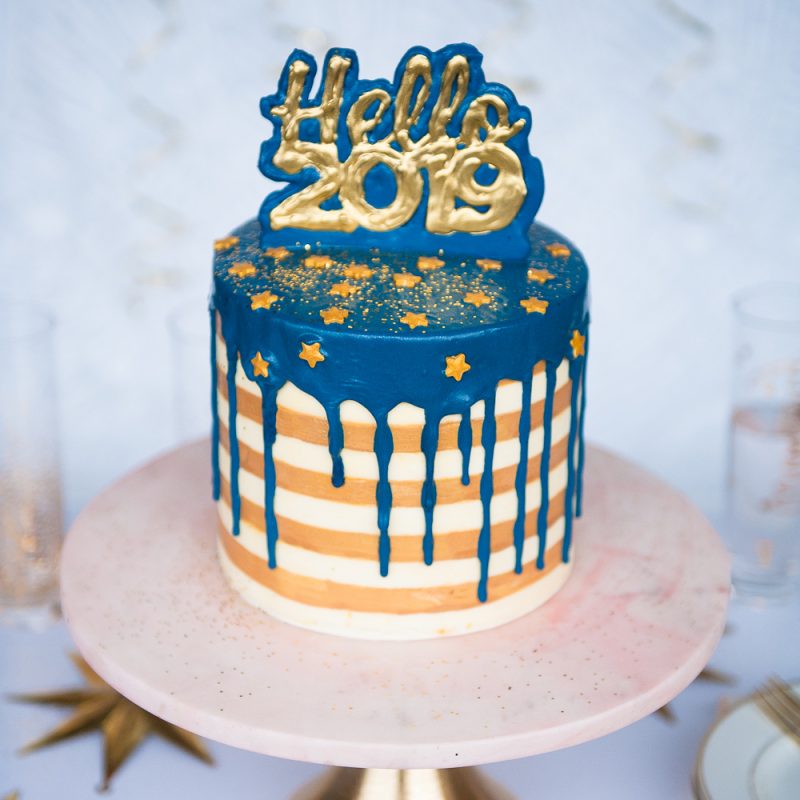 New Years Eve Cake Tutorial + Video | Sugar Geek Show