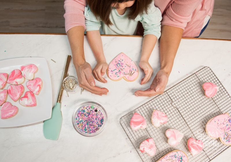 Marbled Valentines Day Cookies Made Easy + Video | Sugar Geek Show