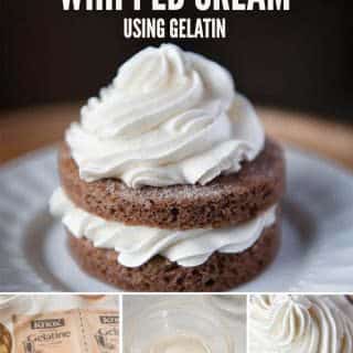 how to make stabilized whipped cream using gelatin