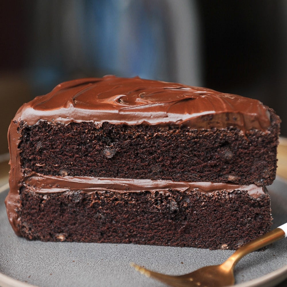 Triple Chocolate Cake Chocolate Frosting From Scratch Sugar Geek Show