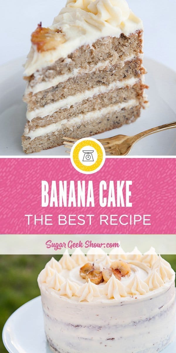 This is the best banana cake recipe I've ever had! The secret is frozen bananas and the perfect cream cheese frosting. Your family will love this cake!