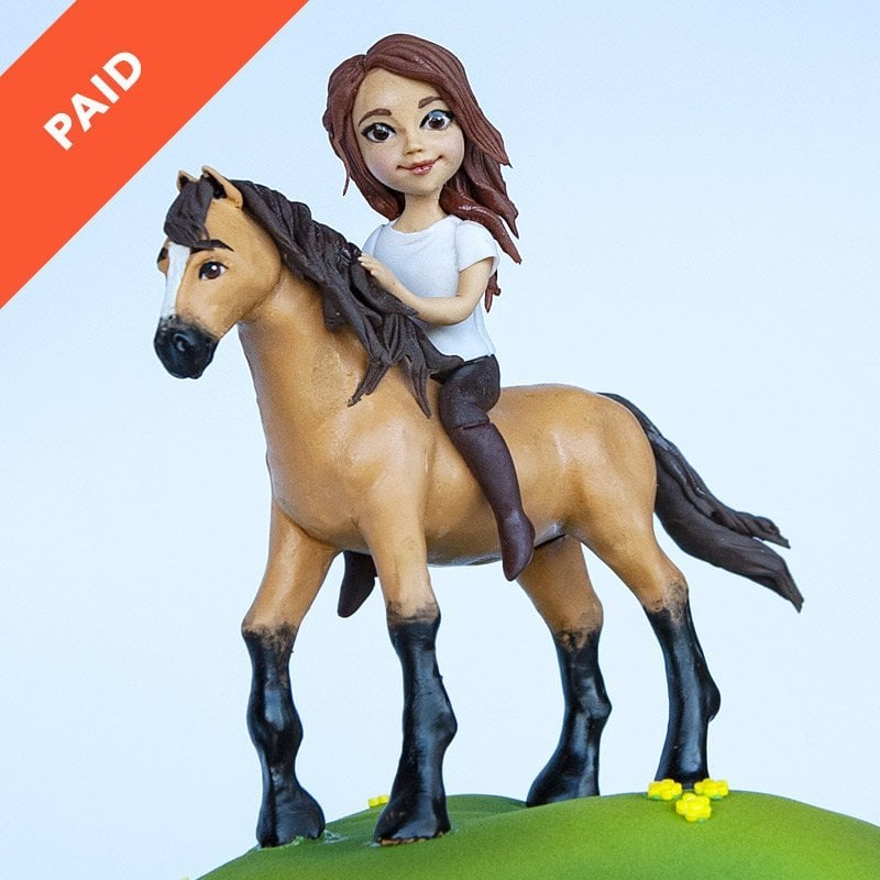 Horse & Rider Cake Topper Tutorial
